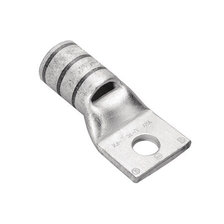 Burndy Copper Compression Lug, 1 Hole w/ Inspection Window, 3/0 Flex, 3/8" St YAV27LTC38FX